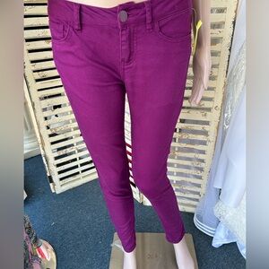 Love Fire Vampire Deep Purple Skinny Pants